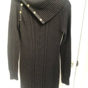Black Guess Sweater Dress
